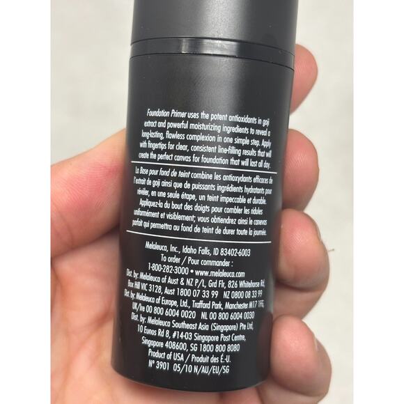 Sei Bella Foundation Primer Prebase Melaleuca 1 oz Black Bottle - Picture 3 of 7